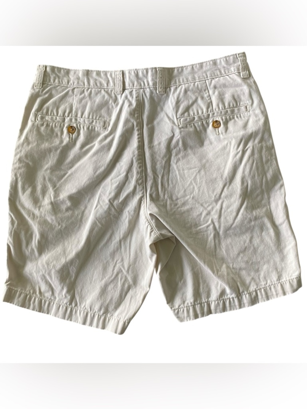Club Room Mens Beige Cream 100% Cotton Shorts Size 34 Chino Golf Casual - Picture 4 of 7